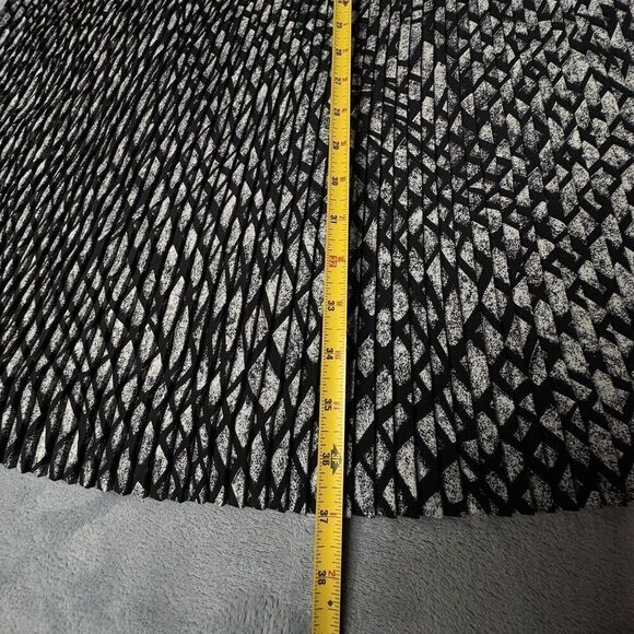 Adrienne Vittadini Sport Vintage Maxi Skirt Maxi Geometric Snake Look Plated USA - Picture 9 of 11